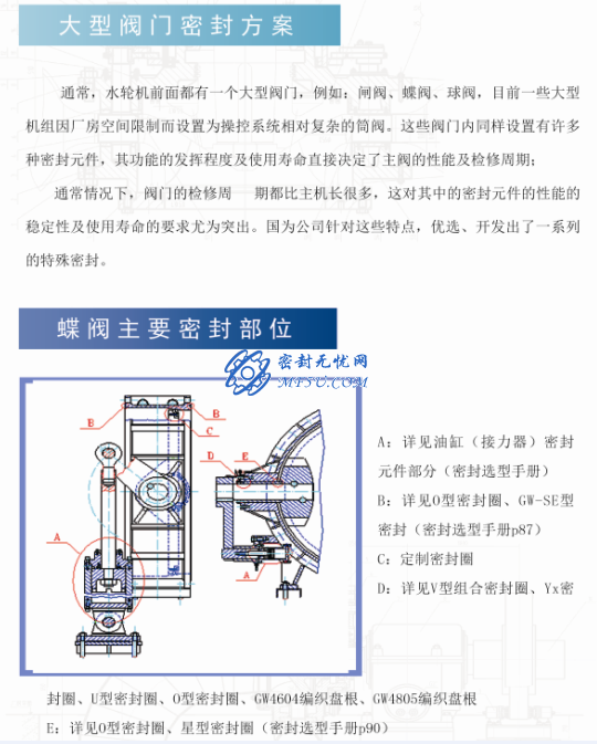 水輪機(jī)密封—閥門密封